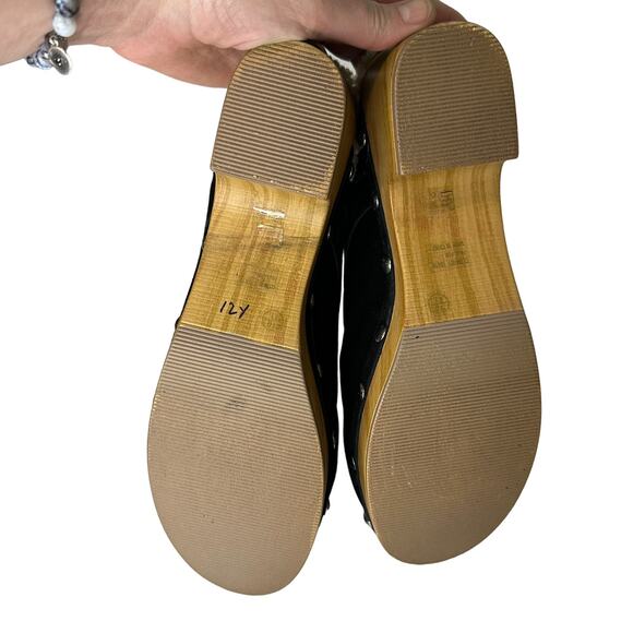 Chinese Laundry Carlie Clog Black Suede Wooden Shoe Women Size 10 Shearling - Picture 7 of 14